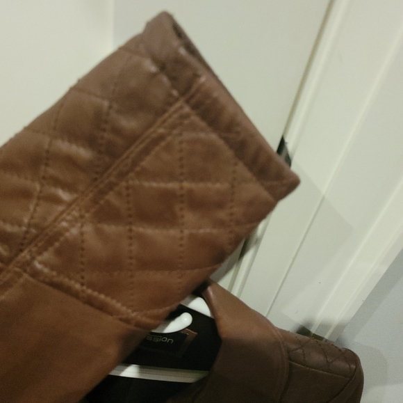 GENUINE ITALIAN leather Jacket, brown, womans, medium - Picture 5 of 5